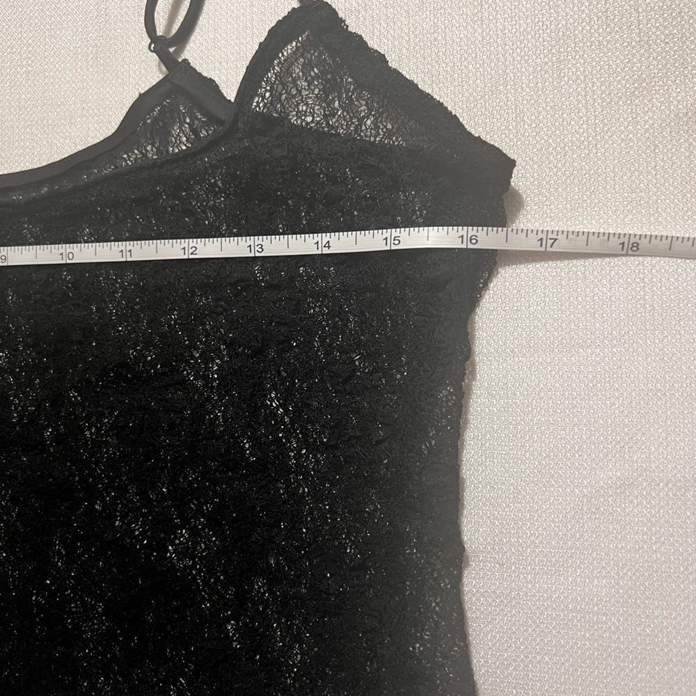 ZARA L Black Lace Dress w layered flounce hem. NWT - Picture 11 of 16